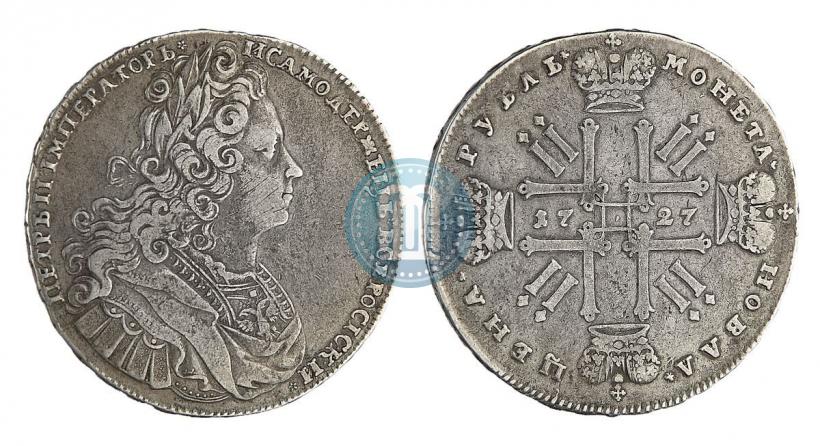 Фото 1 рубль 1727 года  "Московский тип"