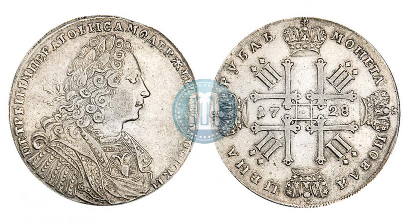 Фото 1 рубль 1728 года  "Тип 1728"