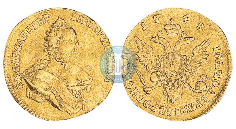 Фото 1 червонец 1748 года  