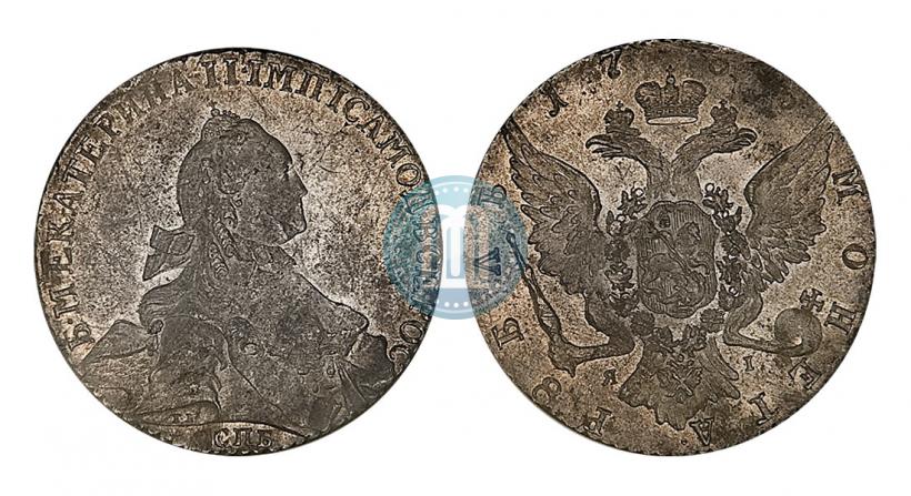 Picture 1 rouble 1765 year СПБ-ЯI 