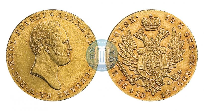 Picture 25 złotych 1819 year IB 