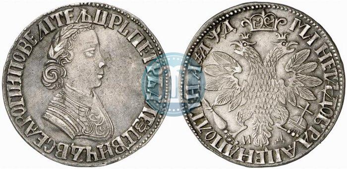 Фото Полтина 1704 года МД "Портрет работы Ф. Алексеева"