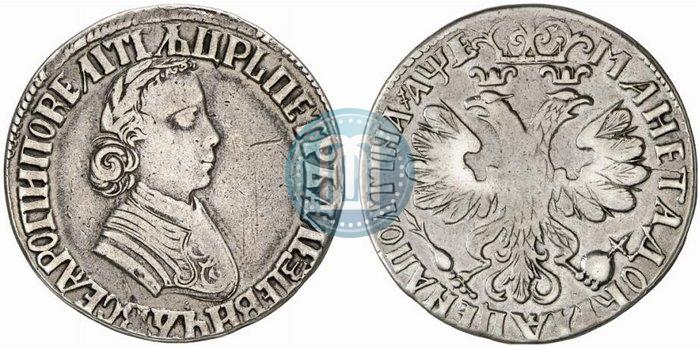 Picture Poltina 1705 year  "Portrait by F. Alekseev"