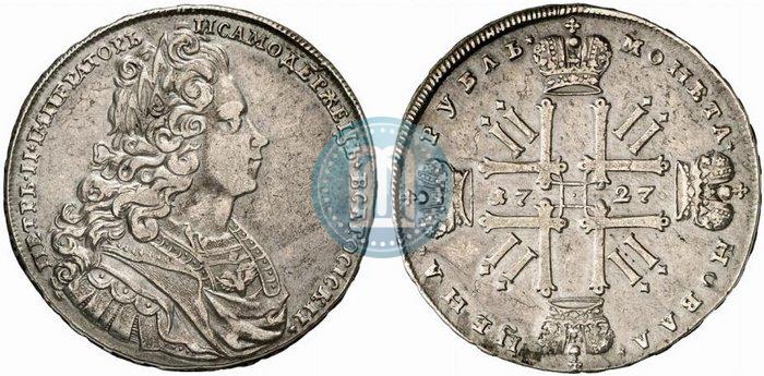 Picture 1 rouble 1727 year  "Moscow type"