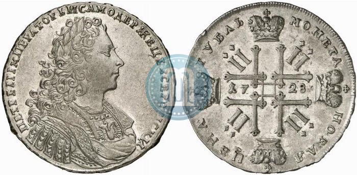 Фото 1 рубль 1728 года  "Тип 1728"