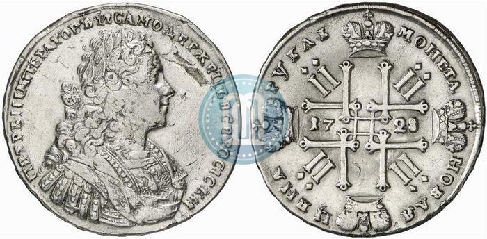 Фото 1 рубль 1728 года  "Тип 1728"
