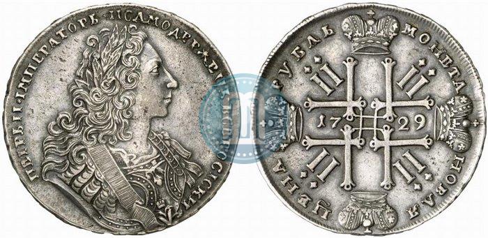 Фото 1 рубль 1729 года  "Тип 1729"
