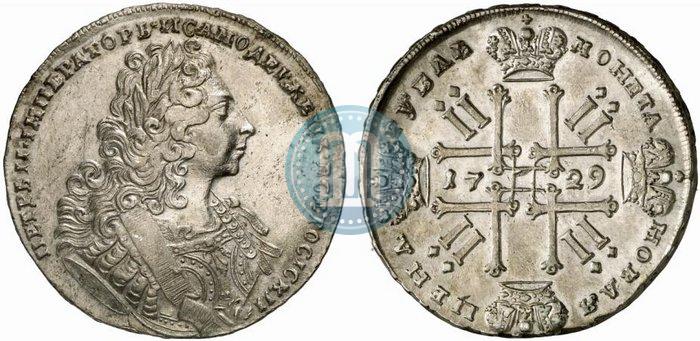 Picture 1 rouble 1729 year  "Type of 1729"