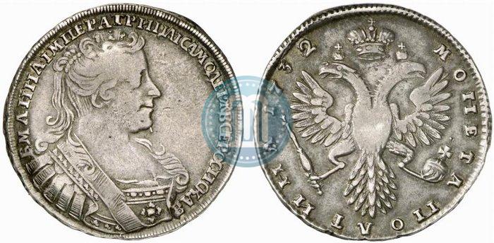 Фото Полтина 1732 года  