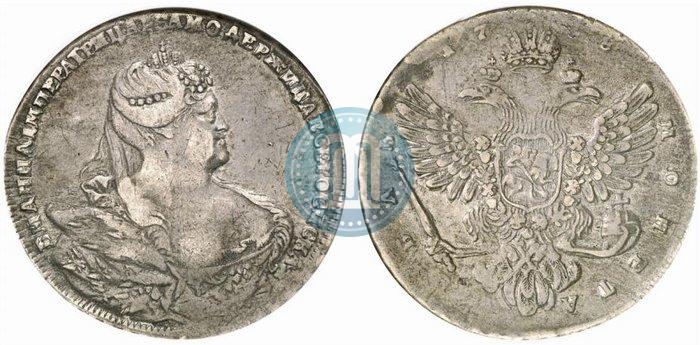 Picture 1 rouble 1738 year  "Moscow type"