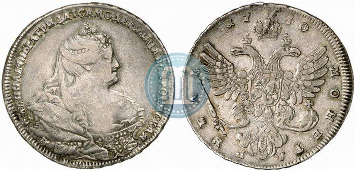 Picture 1 rouble 1740 year  "Moscow type"