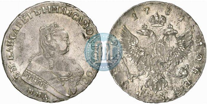 Picture 1 rouble 1751 year ММД 