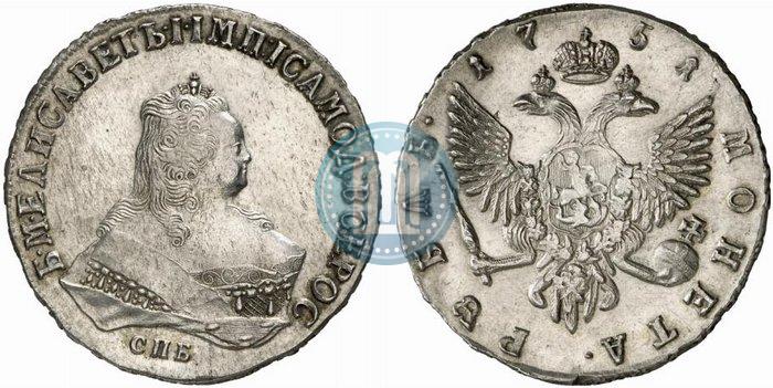 Picture 1 rouble 1751 year СПБ 