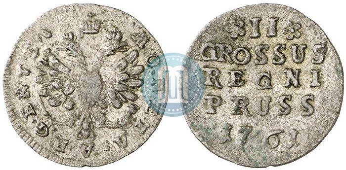 Фото 2 гроша 1761 года  