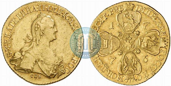 Picture 10 roubles 1776 year СПБ 