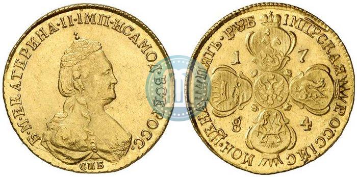 Picture 5 roubles 1784 year СПБ 