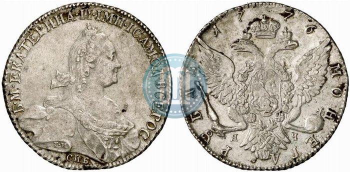 Picture 1 rouble 1776 year СПБ-ЯЧ 
