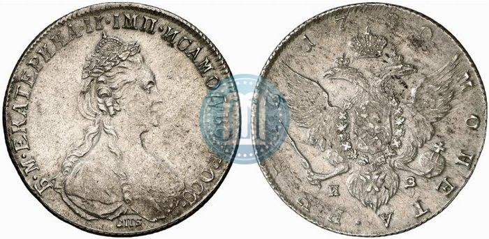 Picture 1 rouble 1780 year СПБ-ИЗ 