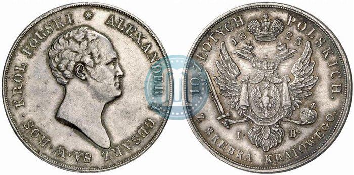 Picture 10 złotych 1823 year IB 