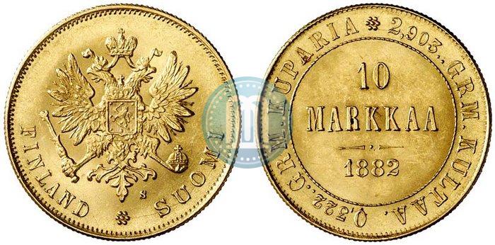 Picture 10 markkaa 1882 year S 