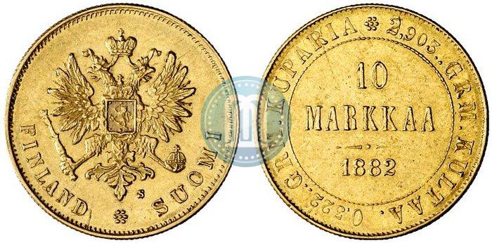 Picture 10 markkaa 1882 year S 