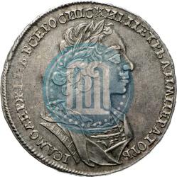 Фото 1 рубль 1724 года  "Портрет в античных доспехах"