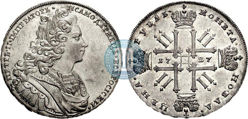 Picture 1 rouble 1727 year  "Moscow type"