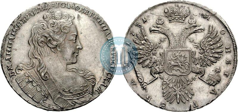 Фото 1 рубль 1731 года  
