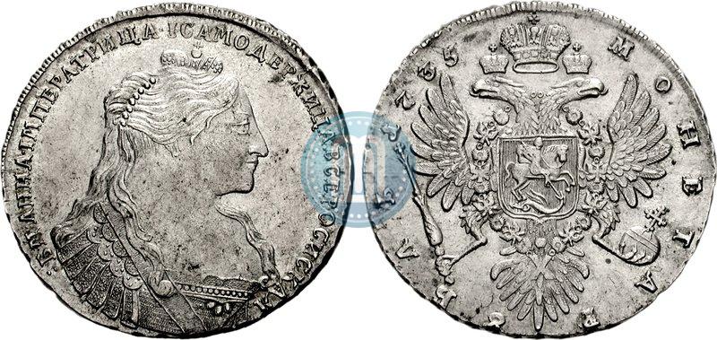 Picture 1 rouble 1735 year  