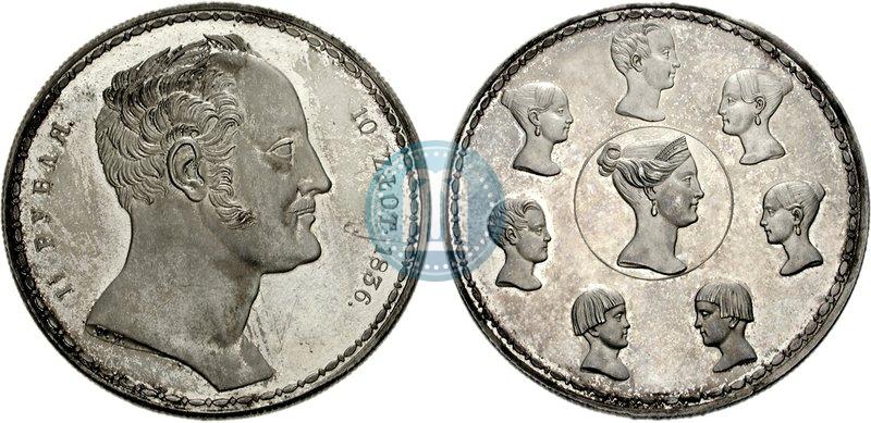 Picture 1,5 roubles - 10 złotych 1836 year П.У. "Family rouble"