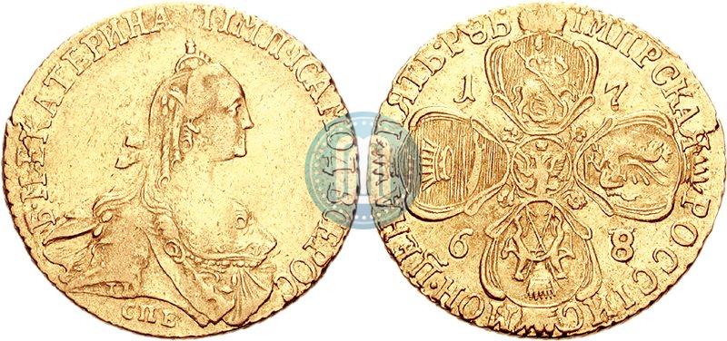 Picture 5 roubles 1768 year СПБ 