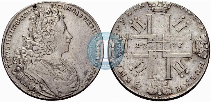 Picture 1 rouble 1727 year СПБ "Petersburg type"