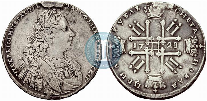 Picture 1 rouble 1728 year  "Type of 1728"