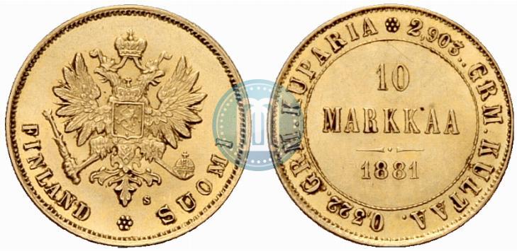 Фото 10 марок 1881 года S 