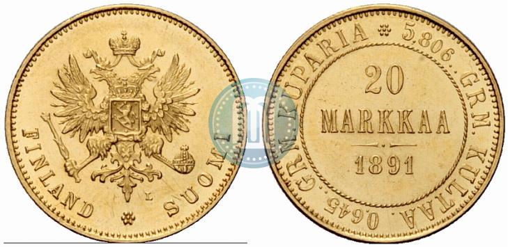Фото 20 марок 1891 года L 