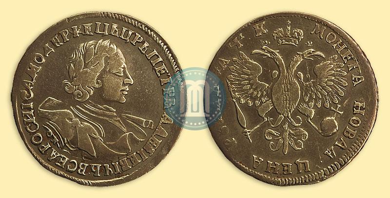 Фото 1 рубль 1720 года OK "Портрет в латах"