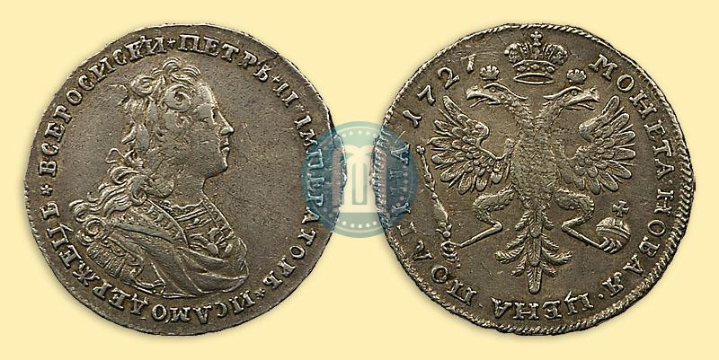 Picture Poltina 1727 year  "Moscow type"