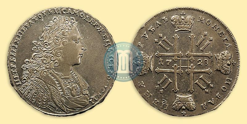 Picture 1 rouble 1728 year  "Type of 1728"