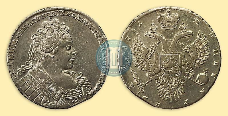 Фото 1 рубль 1731 года  
