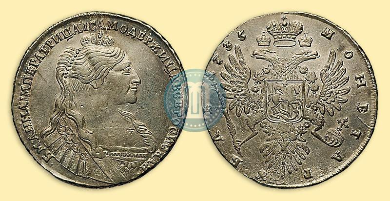 Picture 1 rouble 1735 year  