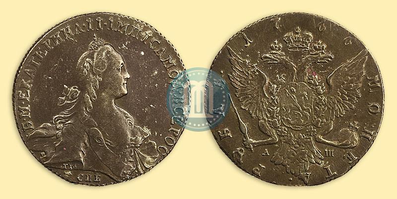 Picture 1 rouble 1766 year СПБ-АШ 