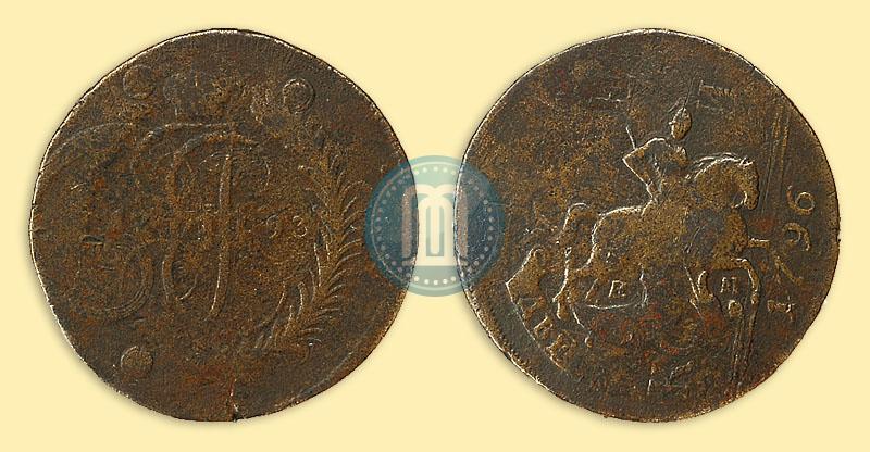 Фото 2 копейки 1793 года ЕМ "Павловский перечекан"