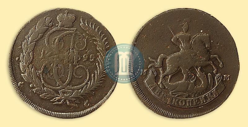 Picture 2 kopecks 1795 year ММ 