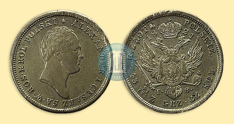 Picture 2 złote 1821 year IB 