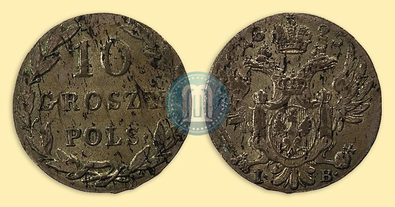 Picture 10 groszy 1825 year IB 