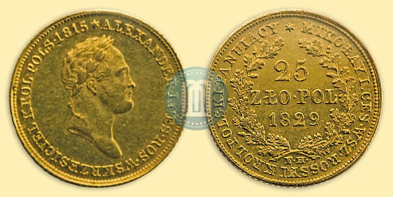 Picture 25 złotych 1829 year FH 
