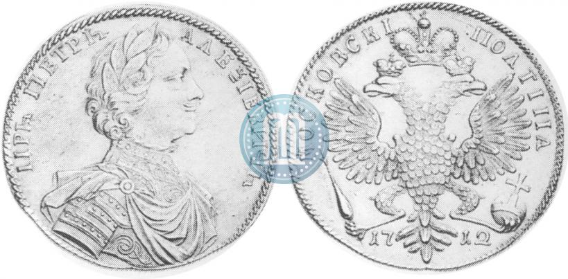 Picture Poltina 1712 year  "Portrait by S. Gouin"