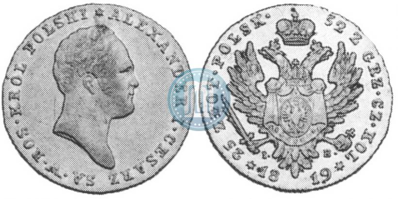 Picture 25 złotych 1819 year IB 