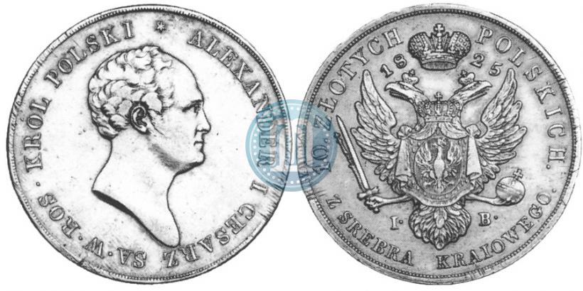 Picture 10 złotych 1825 year IB 