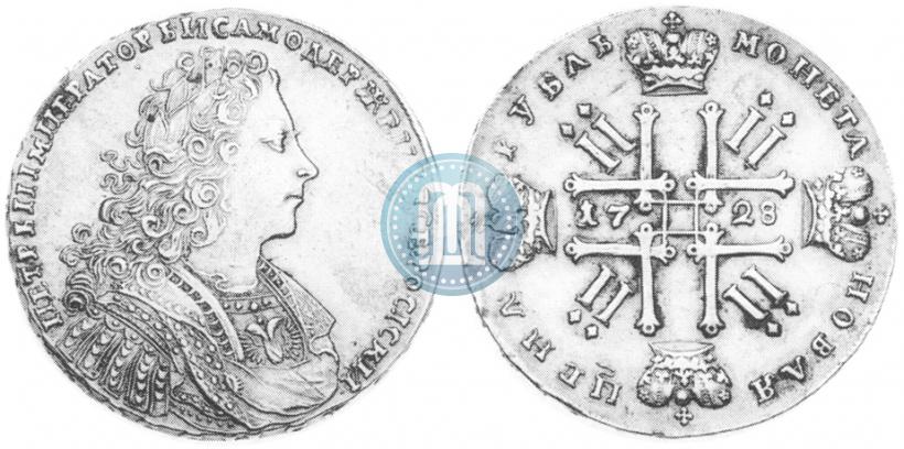 Фото 1 рубль 1728 года  "Тип 1728"